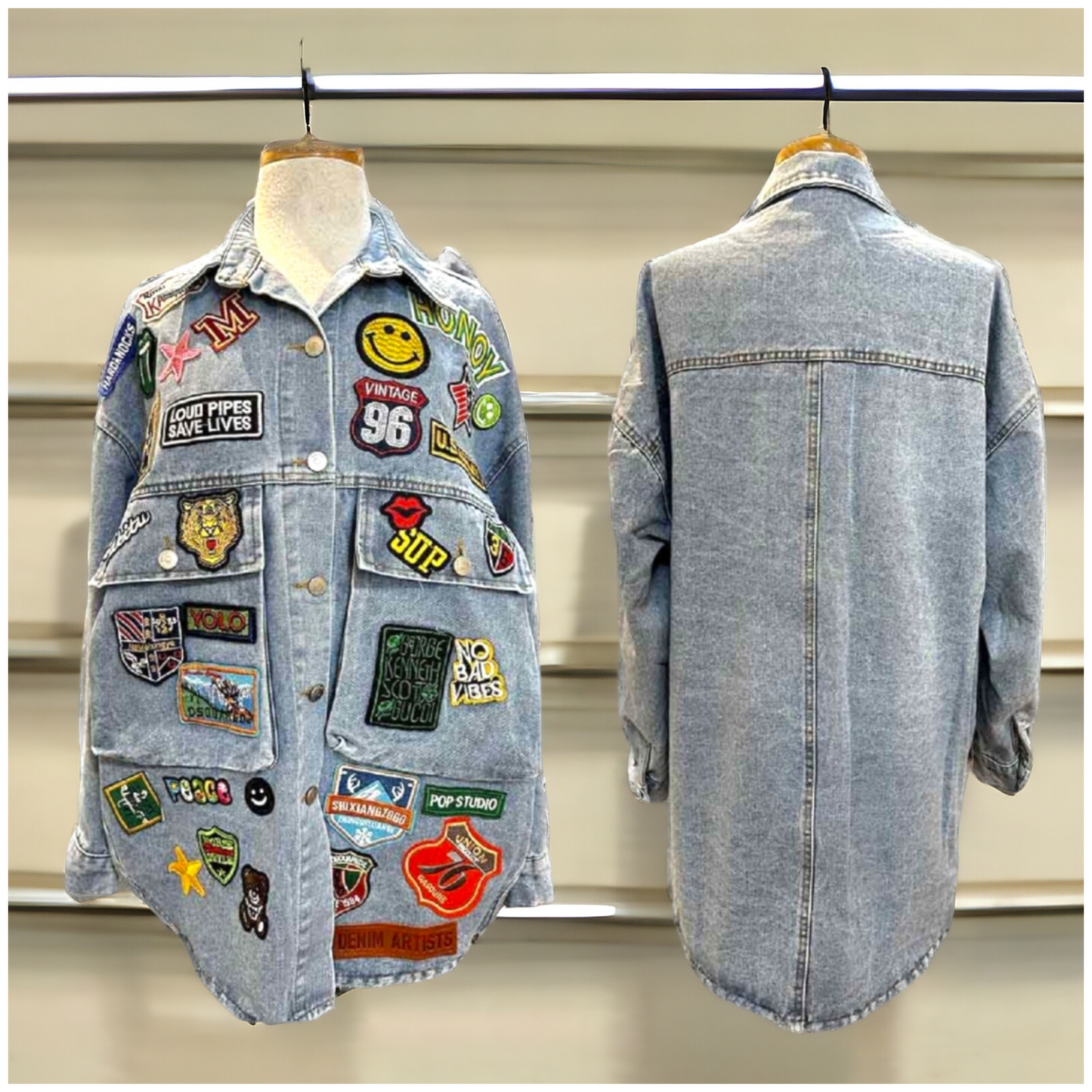 DENIM PATCH JACKET