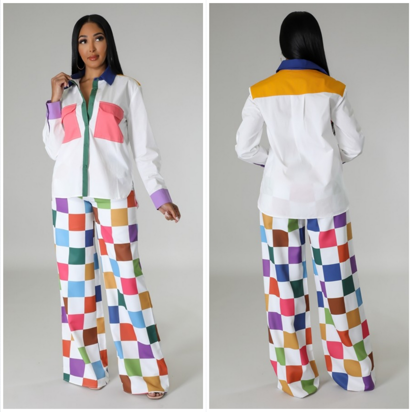 COLORFUL VIBES PANTS SET