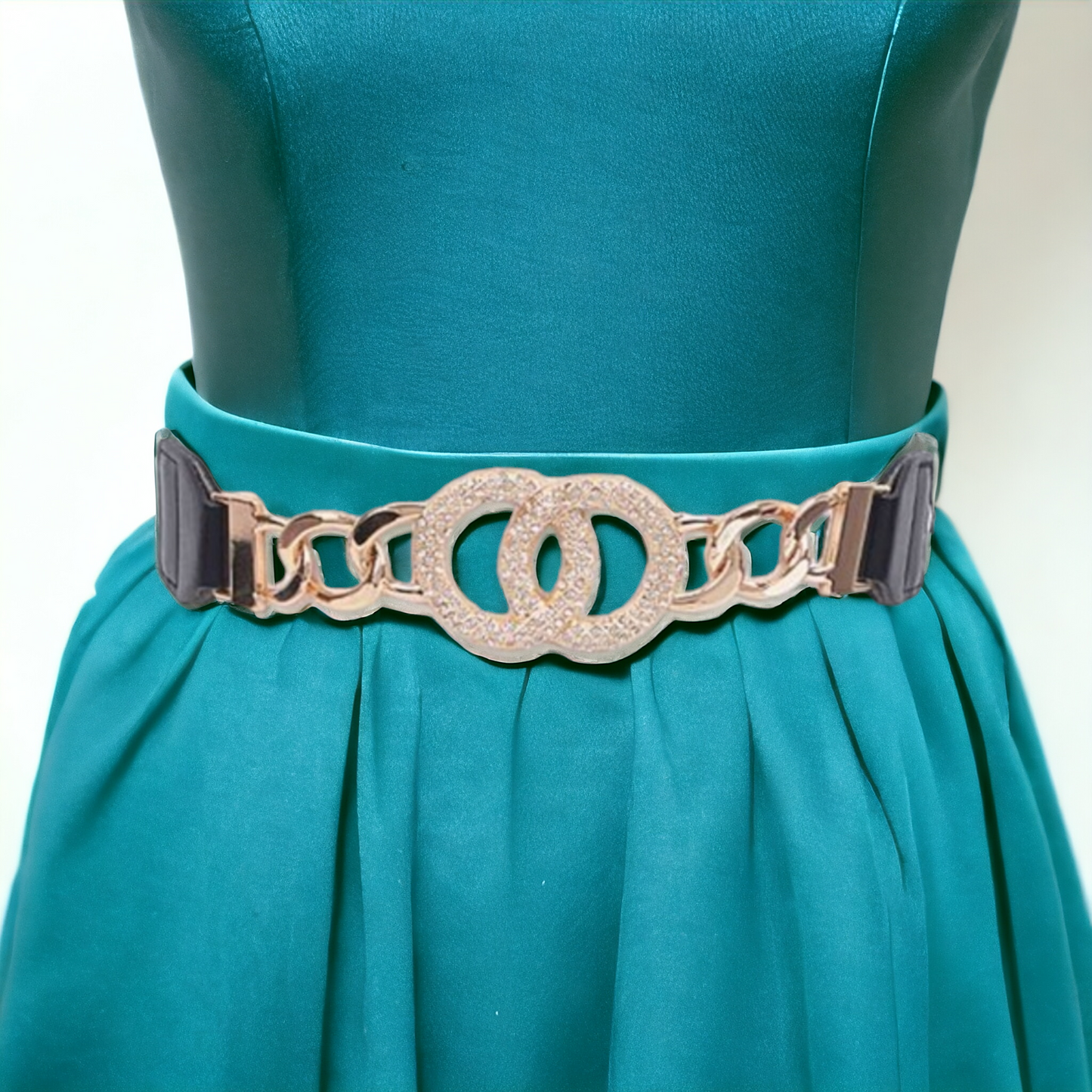 CRYSTAL DOUBLE CIRCLE BELT