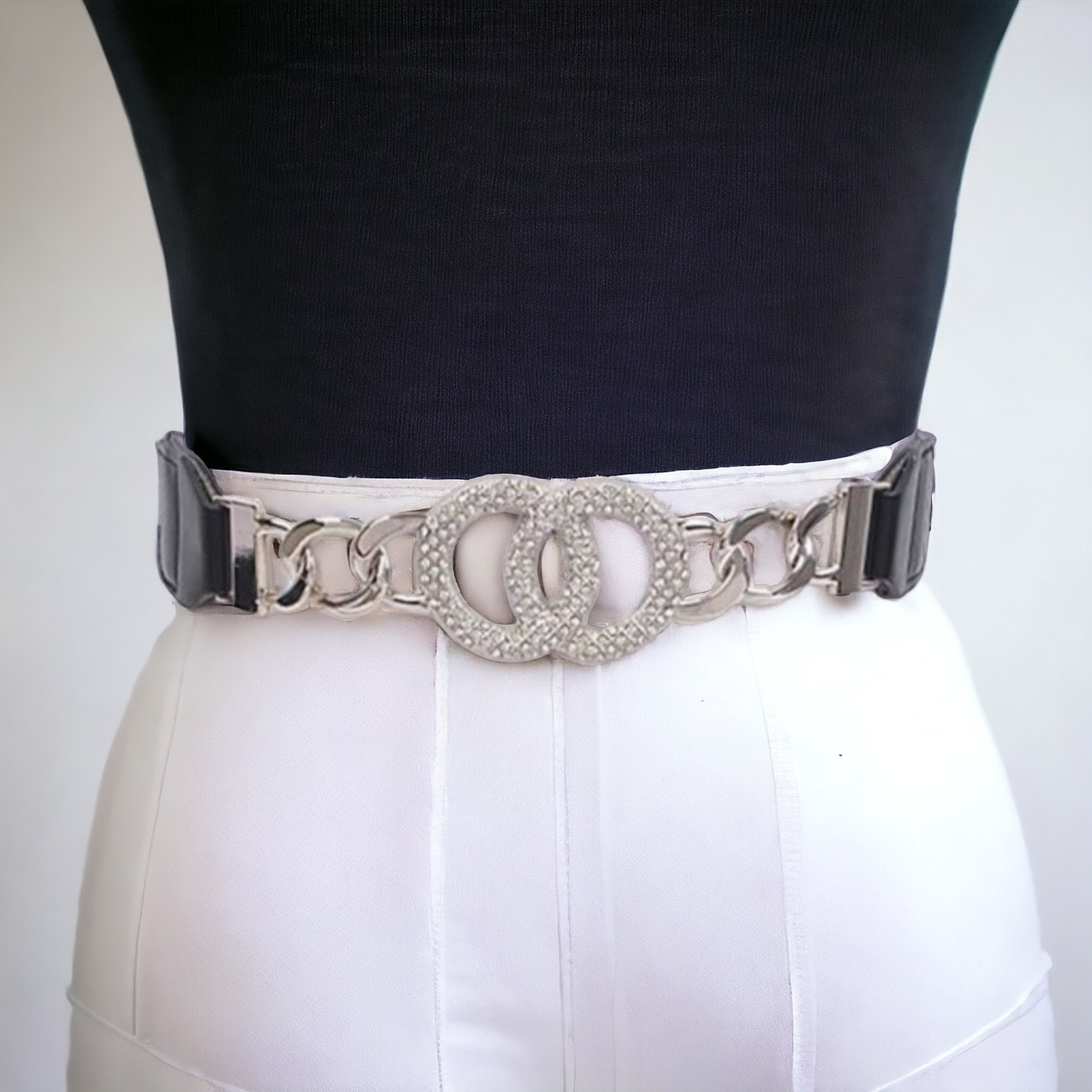 CRYSTAL DOUBLE CIRCLE BELT