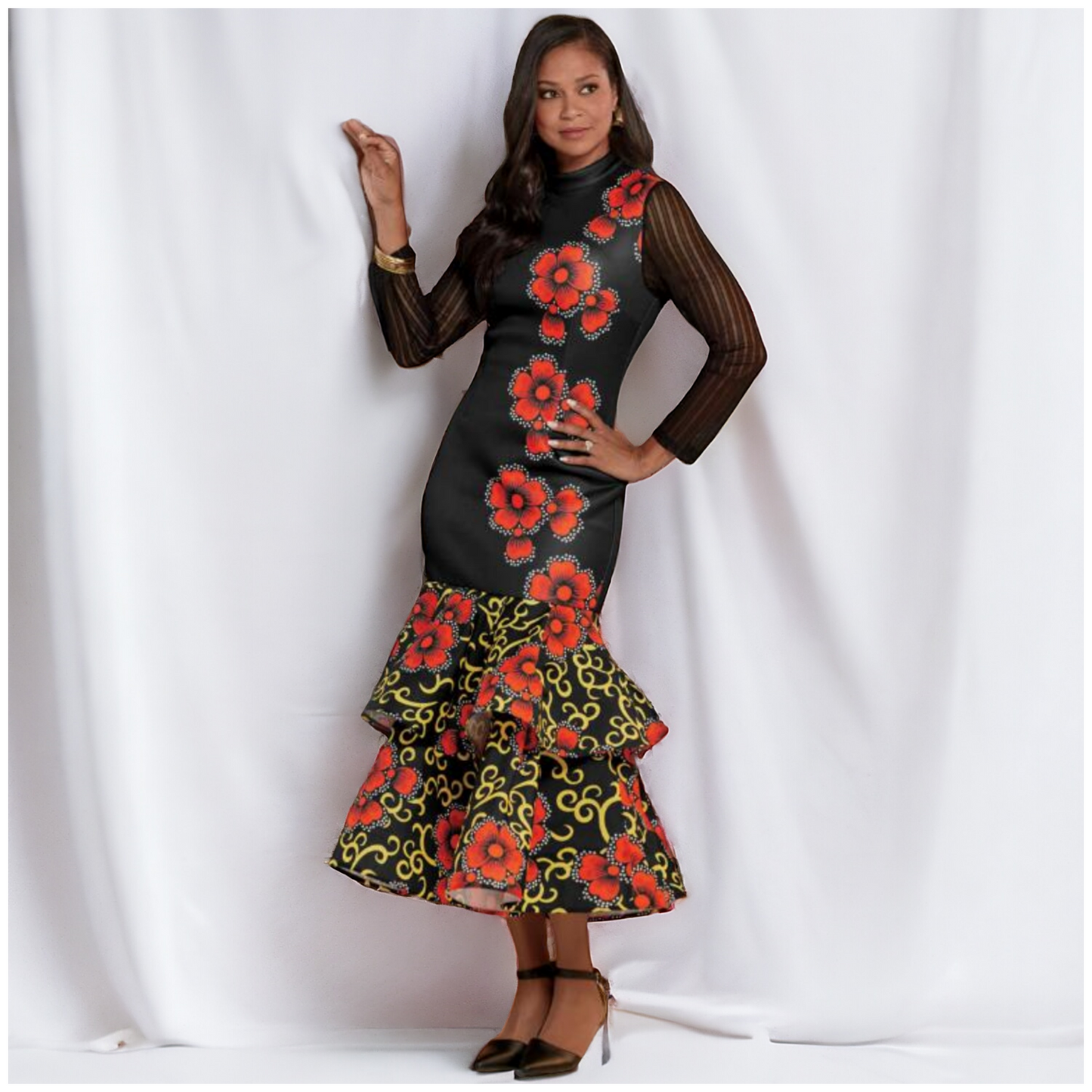 PATIENTLY WAITING FLORAL DRESS