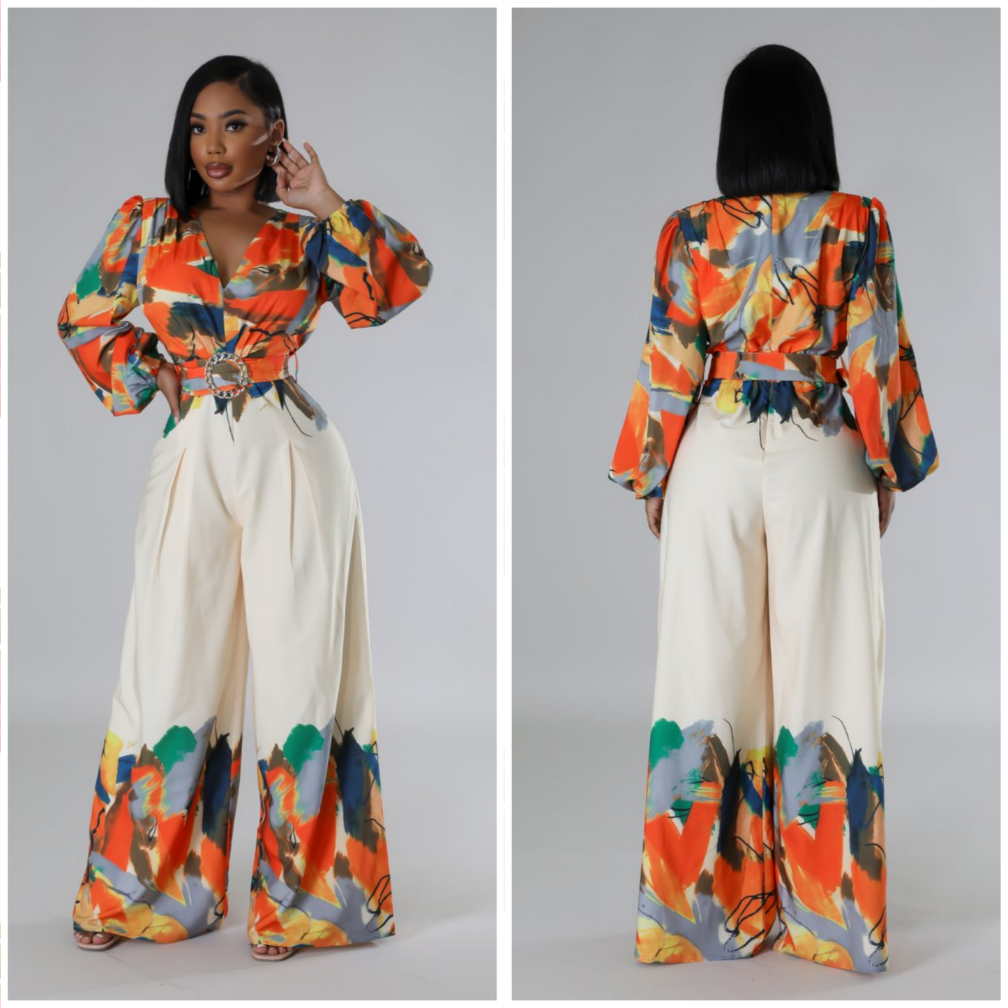 FLOWERS BLOOMING JUMPSUIT